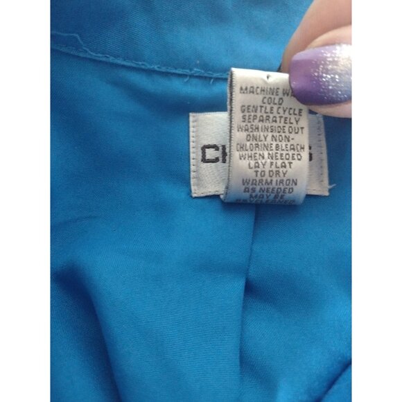 Chicos Embroidered Jacket Cardigan Women's S Jardigan Artsy Button Up Floral - Picture 9 of 9